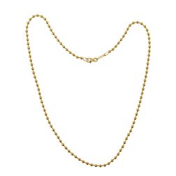 Collana Girocollo con Palline 46cm x 3mm in Oro Giallo