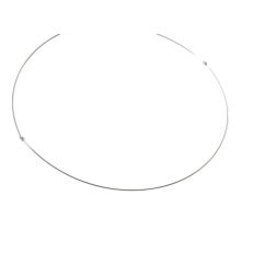 Rigid 18kt white gold necklace