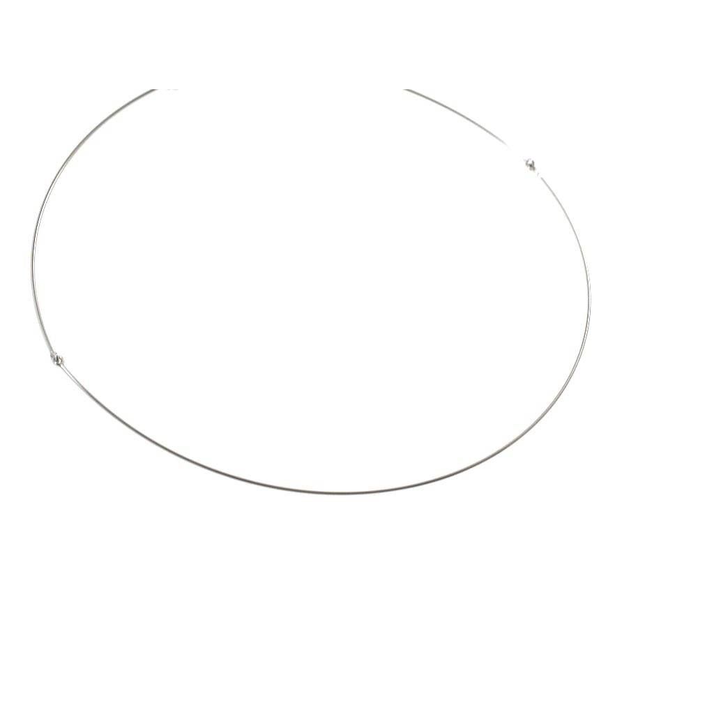 Rigid 18kt white gold necklace