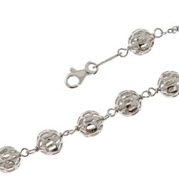 Bracelet with pierced spherical details