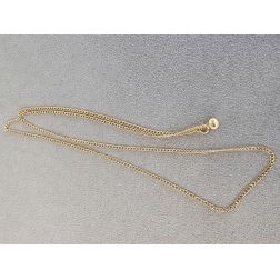 50cm x 1.70mm Yellow Gold Curb chain Necklace