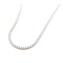 Girocollo 40cm Tennis Diamanti a Scalare Oro Bianco