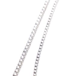 Girocollo 40cm Tennis Diamanti a Scalare Oro Bianco