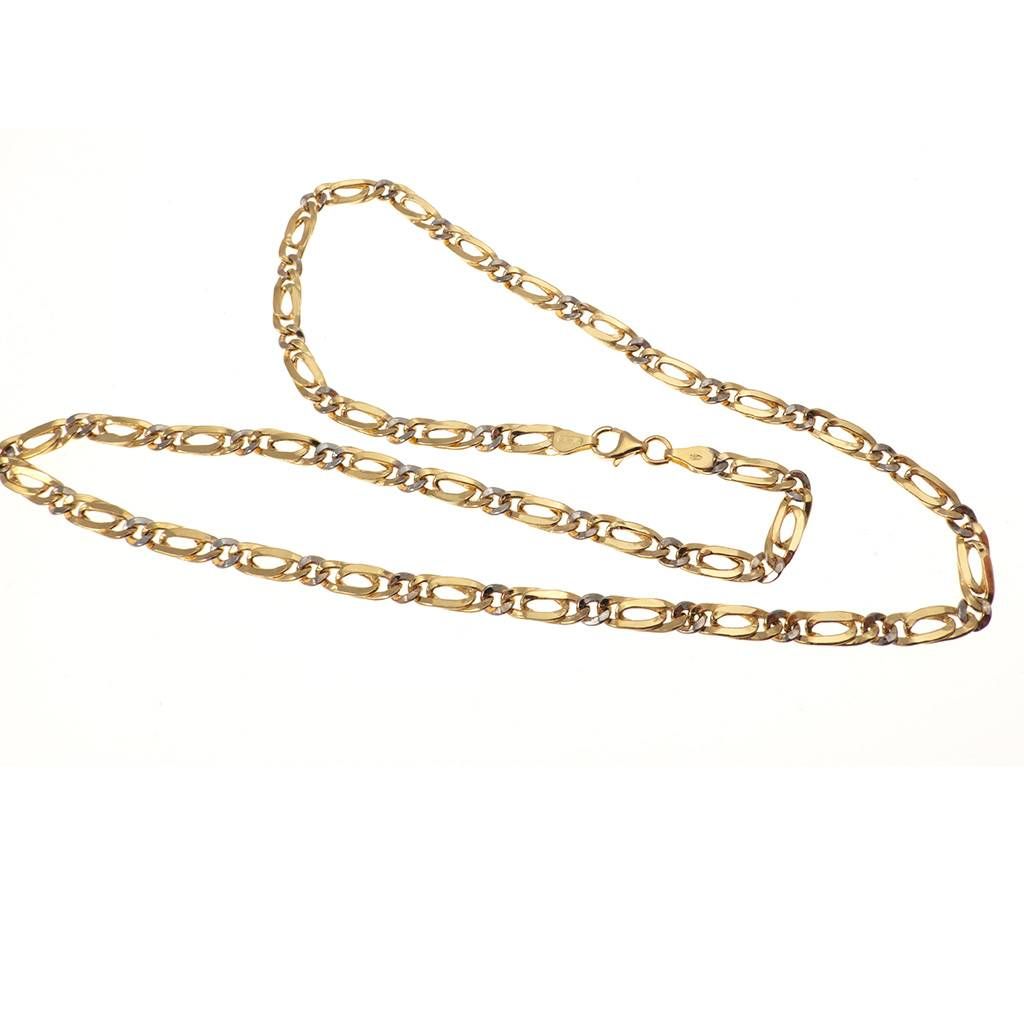 Collana 50cm 1+1 Pernice e Grumetta Bicolore Alternate