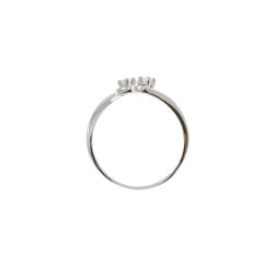 Trilogy in White Gold and Diamonds with three intertwined threads
