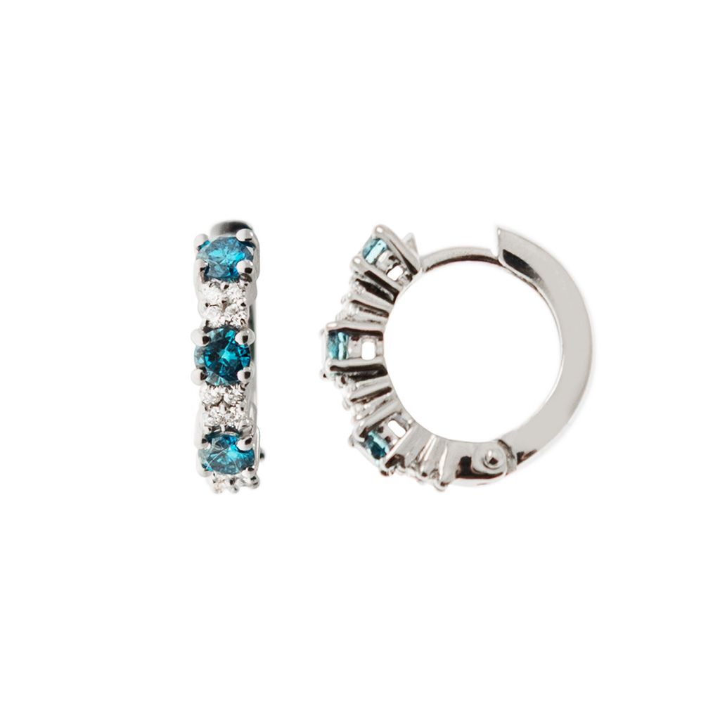 Boccole Trilogy Diamanti Blu e Diamanti