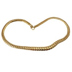 10mm - 6mm ‘Cobra’ scaled 44cm necklace