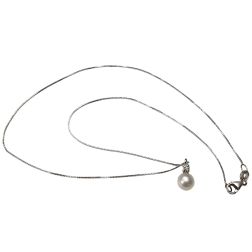 Collana Perla Akoya 6.5mm con Diamante 0.036ct