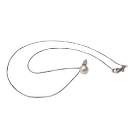 Collana Perla Akoya 7mm con Diamante 0.041ct