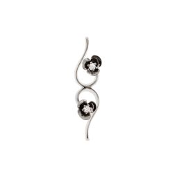 Blossom Wave Pendant with Diamonds