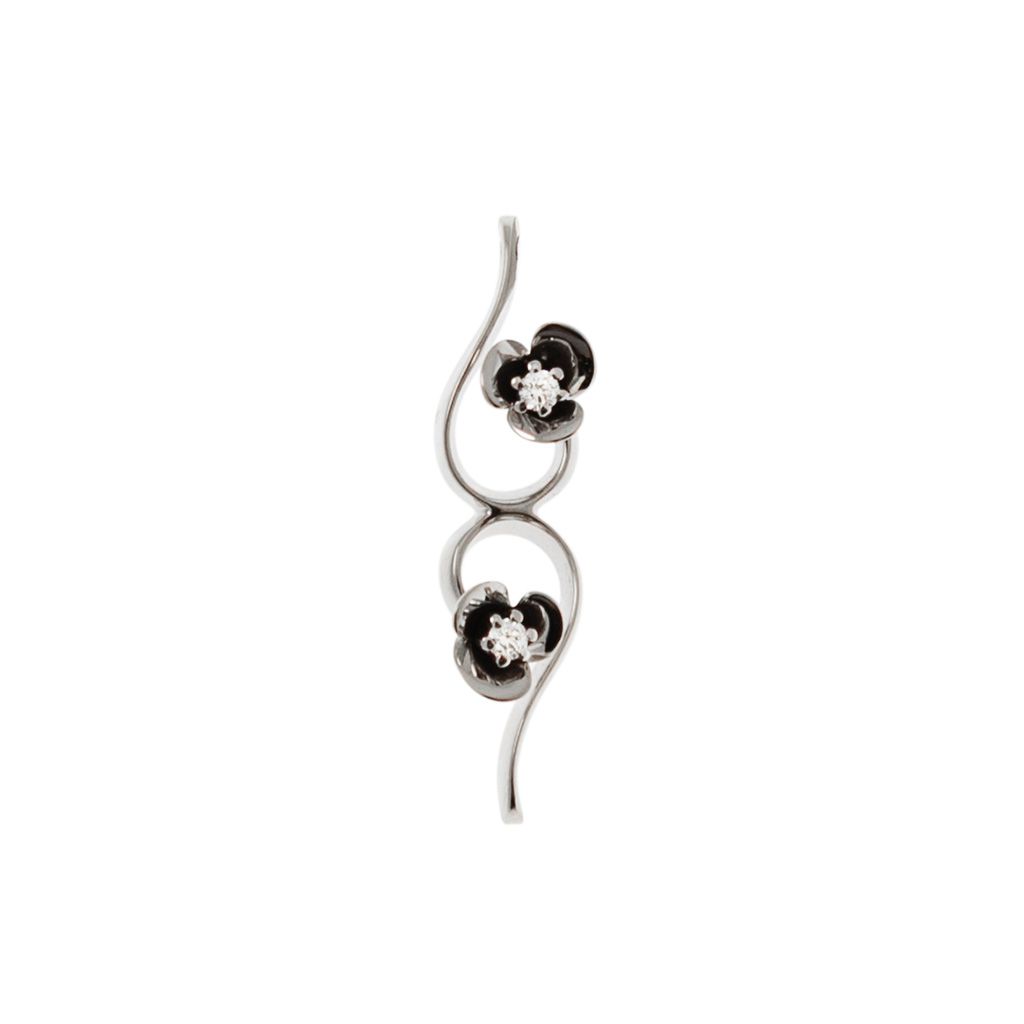 Ciondolo Blossom Wave con Diamanti
