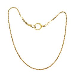 Yellow Gold Watch chain and necklace 45cm