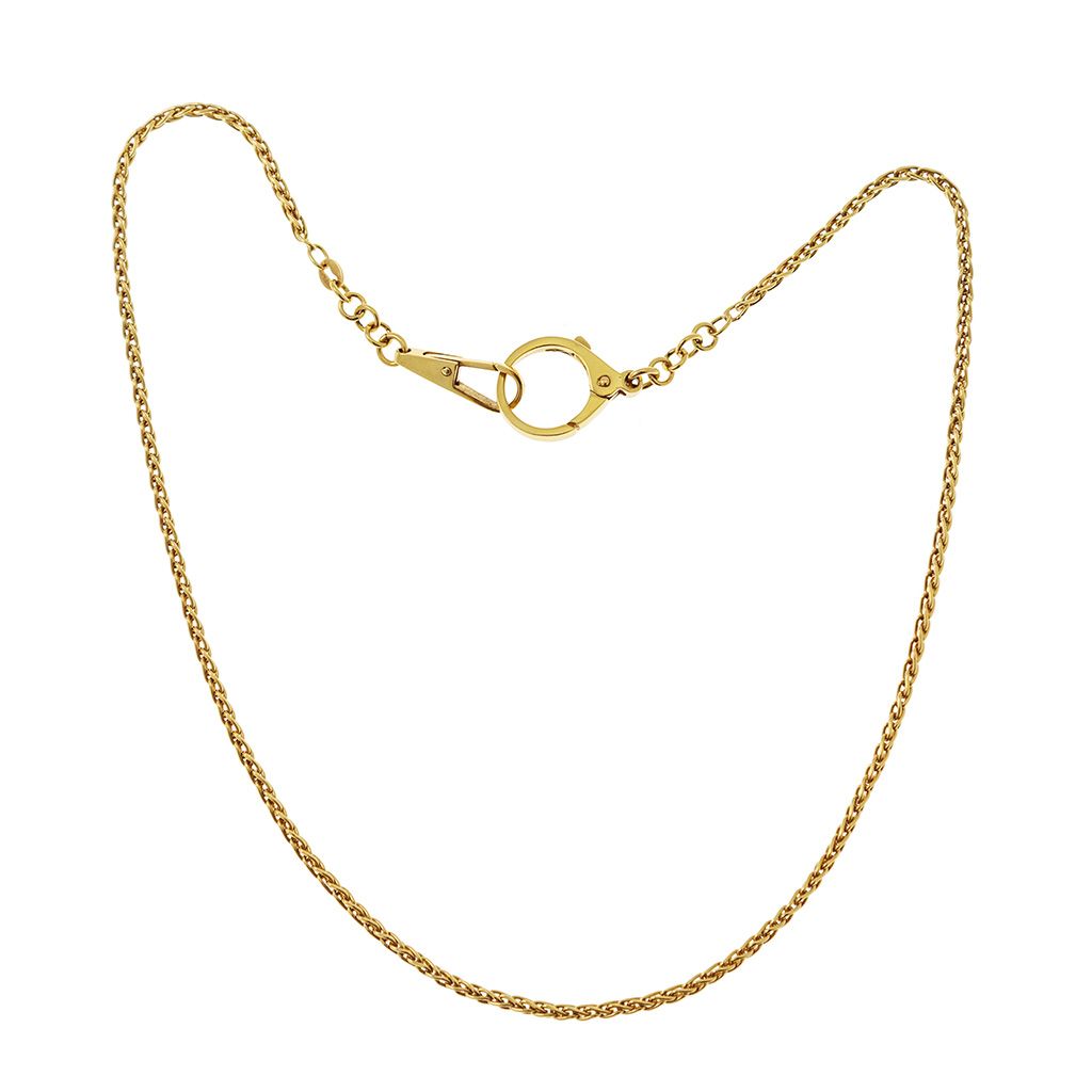 Catena Orologio e Girocollo 45cm in Oro Giallo