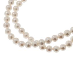 79cm Long Necklace White Pearls without clasp