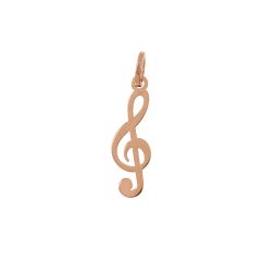 Treble Clef rose gold - 0.6mm