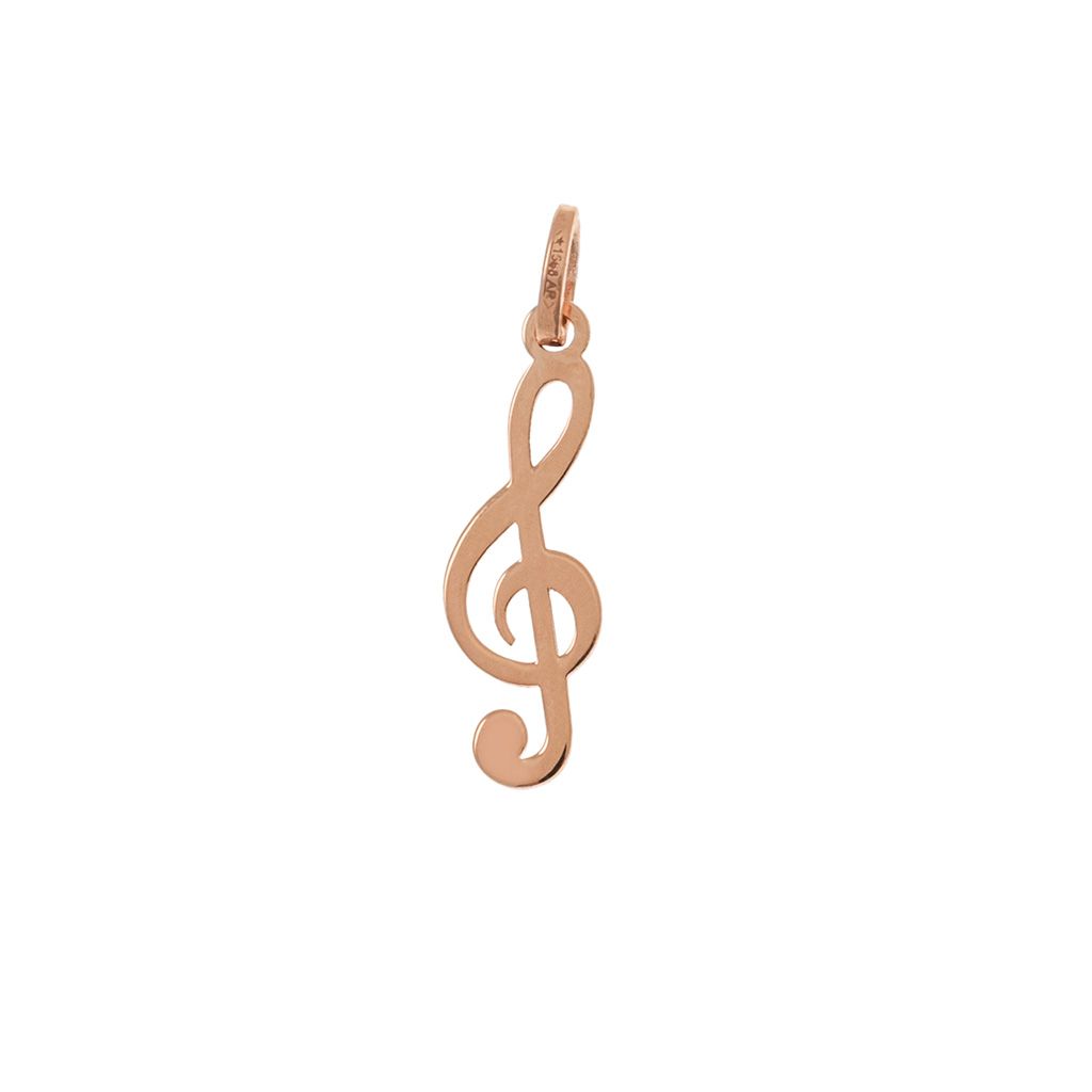 Treble Clef rose gold - 0.6mm
