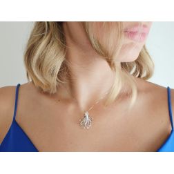 photo of worn Small Octopus charm
