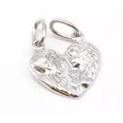 Medaglia dell'amore cuore in bianco