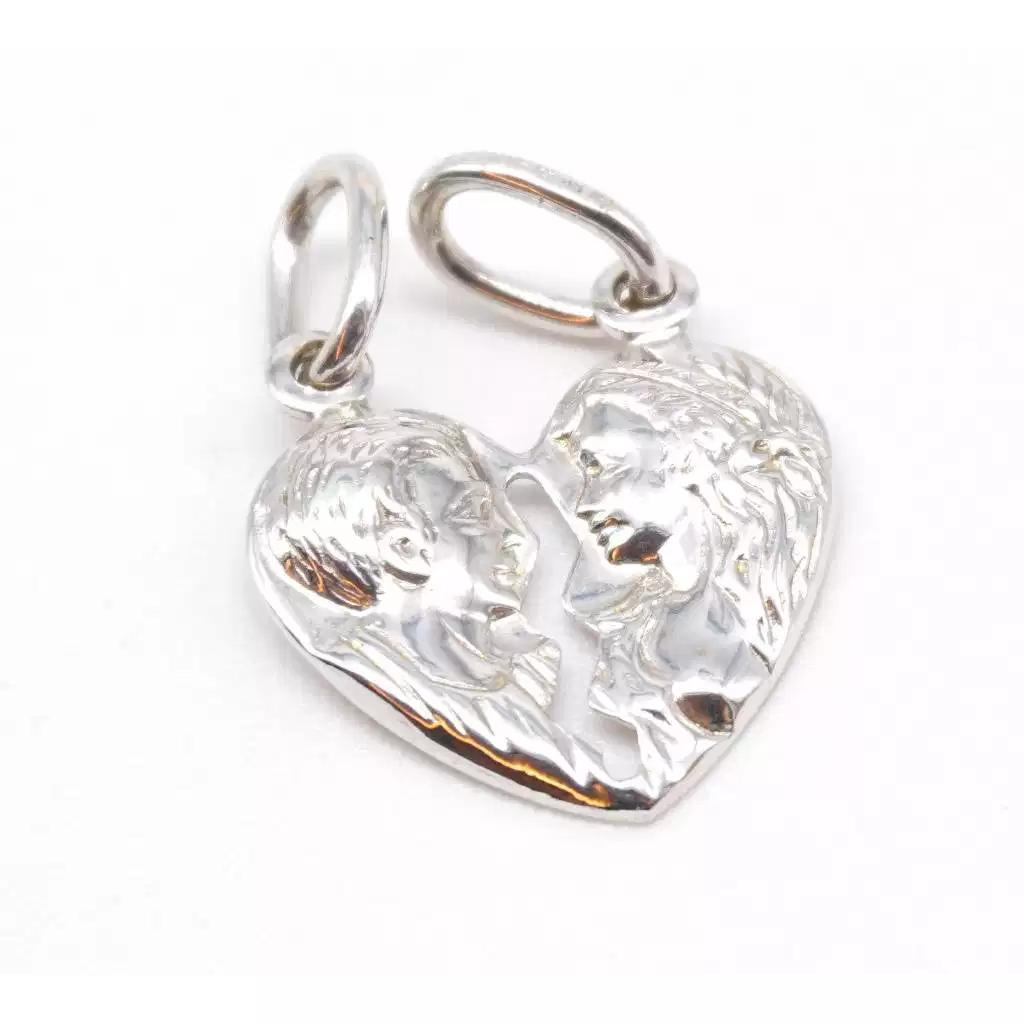 Medaglia dell'amore cuore in bianco