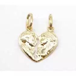Medaglia dell'amore cuore oro giallo