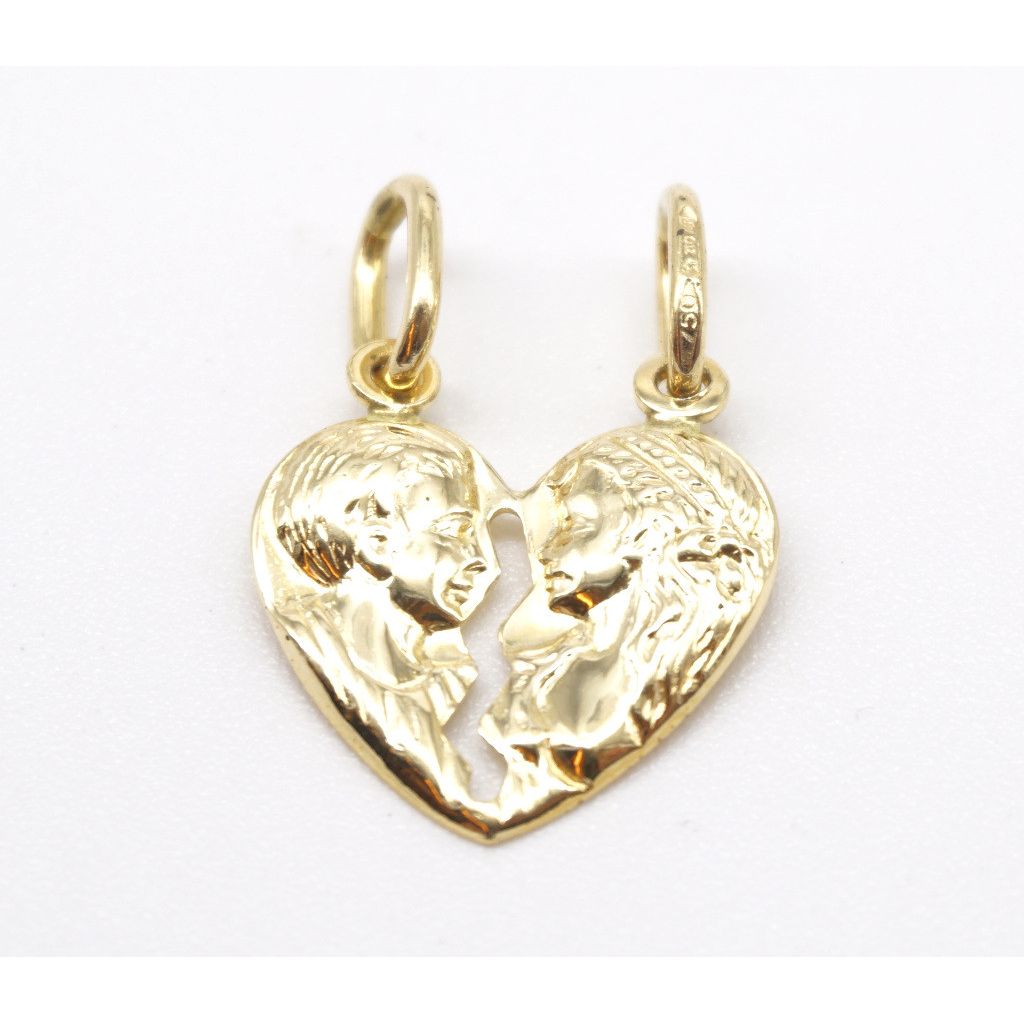 Medaglia dell'amore cuore oro giallo