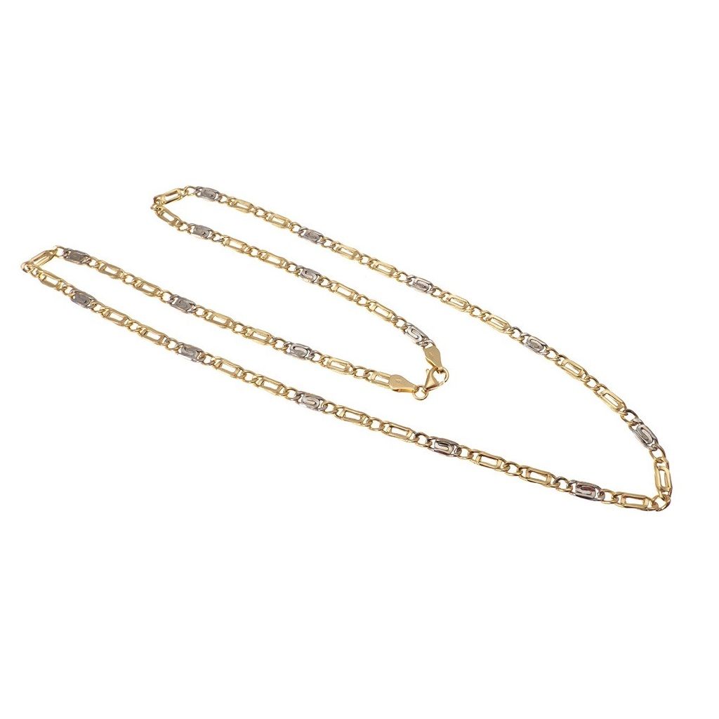 Collana 2 pernice & lumachina bicolore 50cm x 5.30mm - 4.50mm