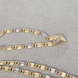 Two-tone Snail Necklace 50cm x 3.30mm
