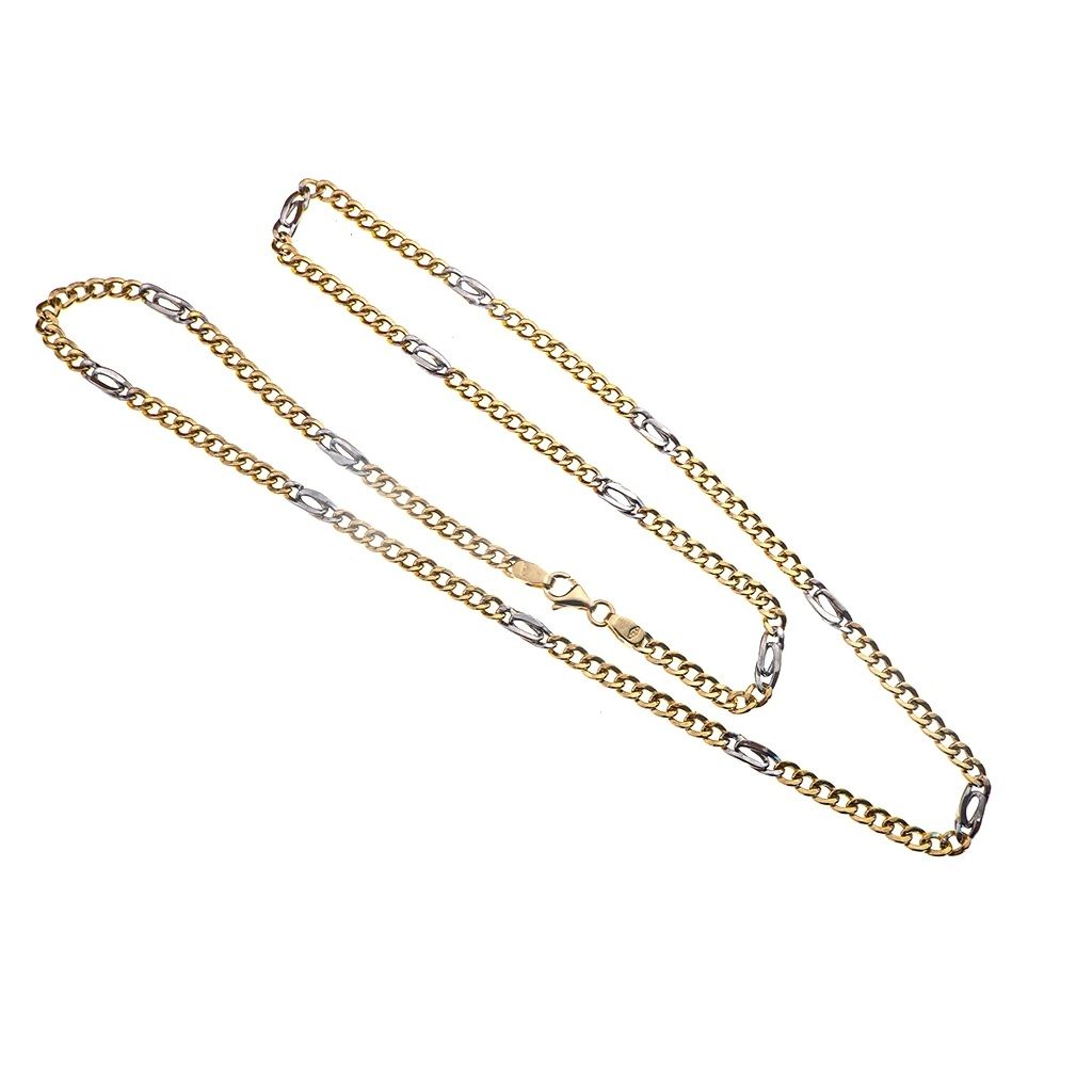 Collana 10+1 grumetta & pernice bicolore 50cm x 3.20mm
