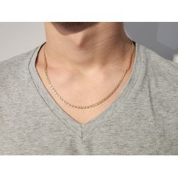 Collana 50cm x 2.7mm tigre sfaccettata foto indossata