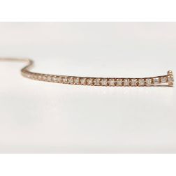 Bracciale Tennis a Piramide 74 Diamanti 17cm x 2.50mm