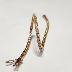 74 Diamond Piramid Tennis Bracelet 17cm x 2.50mm