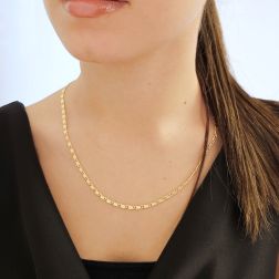 Collana lumachina 50cm x 3.30mm foto indossata