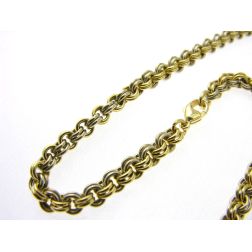 50-cm Two-Tone Double-Circle Chain Necklace