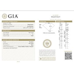 Anello Trilogy Diamanti Ovali centro 0.61ct ai lati 0.37ct certificati GIA- Misura 14