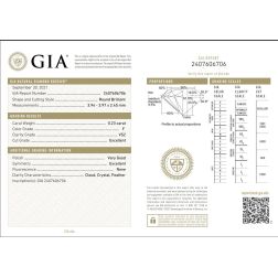 Eternity ring with 7 GIA certified Diamonds of 0,25 carats