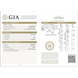 Eternity ring with 7 GIA certified Diamonds of 0,25 carats
