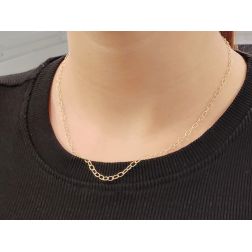 Photo of worn Rolò Striped Necklace