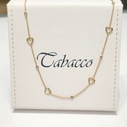 Heart and zircons Necklace
