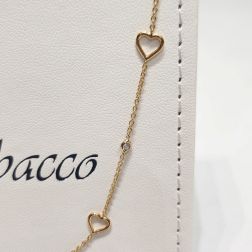 Heart and zircons Necklace