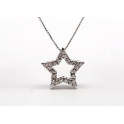 Star Necklace 24 Diamonds