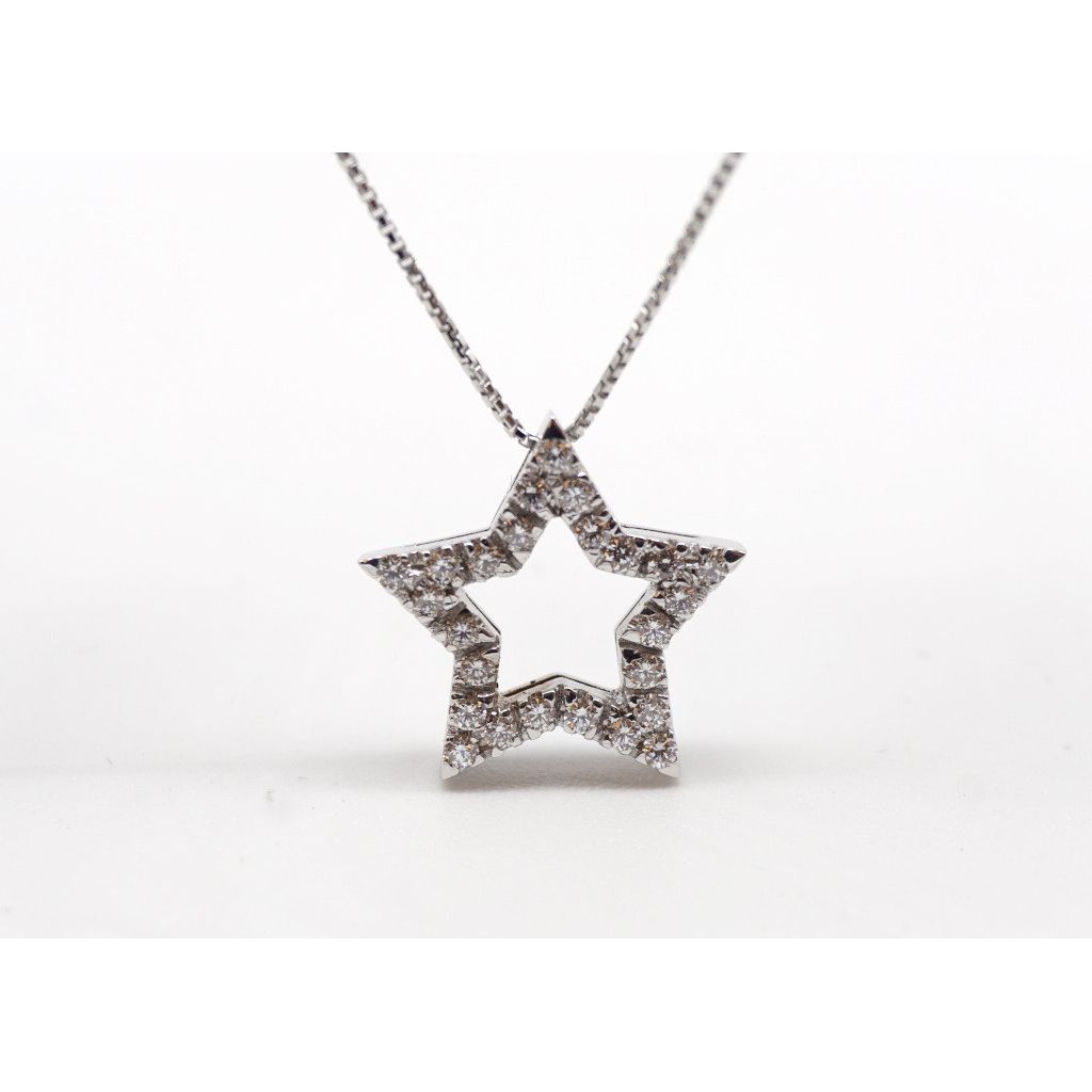 Star Necklace 24 Diamonds