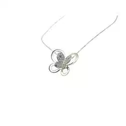 Collana Farfalla Rubini Zaffiri e Diamanti