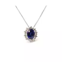 Collana Kate Zaffiro e Diamanti