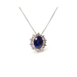 Kate Sapphire and Diamond Necklace