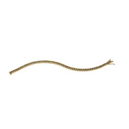 Bracciale Tennis Diamanti Gialli e Brown - 17.50cm x 3.70mm