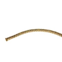 Bracciale Tennis Diamanti Gialli e Brown - 17.50cm x 3.70mm