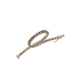 Yellow and Brown Diamond Tennis Bracelet - 17.50cm x 3.70mm