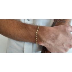 Foto indossata Bracciale lumachina sfaccettata x 3mm