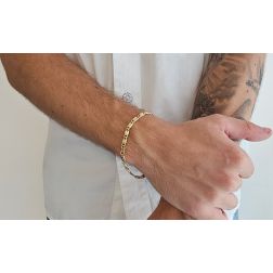 Foto indossata Bracciale lumachina sfaccettata x 4.4mm