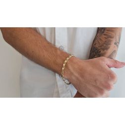 Foto indossata Bracciale lumachina sfaccettata x 4.4mm